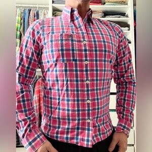 Abercrombie & Fitch Vibrant Plaid Button-Down Shirt
